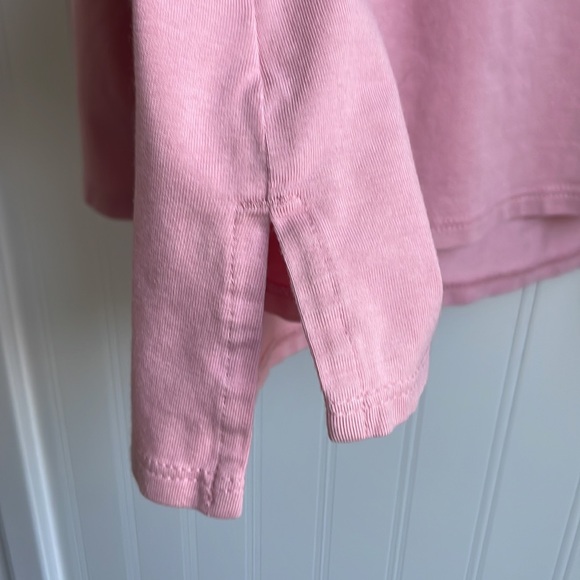 J. JILL Luxe Supima boatneck long sleeve pink relaxed fit drop shoulder top M - Picture 4 of 11